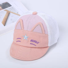 Load image into Gallery viewer, Luxury Summer Newborn Baby Sun Hat Cotton Beret Hat Cartoon Striped Bear Snapback Baseball Cap Baby Hats For girls and Boys Kids
