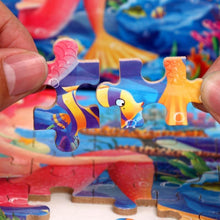 将图片加载到图库查看器，New 60 Pieces Wooden Toys Puzzle Kids Toy Cartoon Animal Wood Toys Puzzles For Child Early Educational Learning Toys for Children
