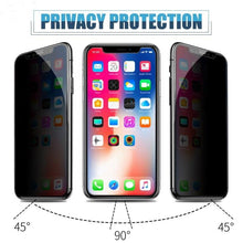 Load image into Gallery viewer, 3PCS Anti-spy Protective Tempered Glass for IPhone 11 12 13 14 Pro Max 12 Mini X XS XR 6 6S 7 8 Plus Privacy Screen Protectors Anti-Spy HD Tempered Glass Shatterproof Shockproof Screen Protector
