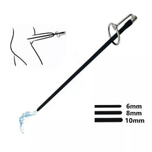 将图片加载到图库查看器，Silicone stainless steel Metal head ring urethral dilators catheter sound man penis plug masturbator sex toy for male
