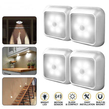 将图片加载到图库查看器，STEVVEX Wireless LED Pair Lamps with Motion sensor night lights lamp bedroom water closet Cabinet Corridor  Stairwell  Entrance battery lights
