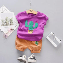 Load image into Gallery viewer, Fashion Infant  Clothing Set for Boys and Girls Cute Summer Casual Clothes Set  Top+Shorts Kids Clothes Summer Edition T shirt and Pants Set
