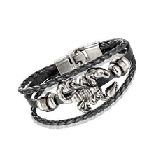 将图片加载到图库查看器，Trendy Modern Jewelry Leather Bracelet Men Braided Multilayer Anchor Bracelets Ladies Rope Chain for Male Jewelry Classic Style
