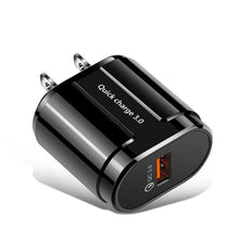 Load image into Gallery viewer, Fast Portable Quick 3.0 USB Charging Powerful Charger EU US Wall Mobile Phone Charger Adapter
