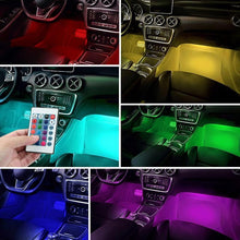 Load image into Gallery viewer, Lights LED Car Strip Lights with Two-Line Waterproof Design RGB LED Strip Light With USB Wireless Remote Music Control Multiple Modes For Auto Car

