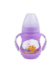 将图片加载到图库查看器，Infant Food Silicone Glass Feeding Bottle For Baby Feeding Bottle Children Drink Water to Feed Glass For Baby
