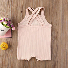 Load image into Gallery viewer, Luxury Modern Baby Kids Boy and Girl Infant Romper Jumpsuit Cotton Outfits Set Ribbed Solid Clothes For Kids
