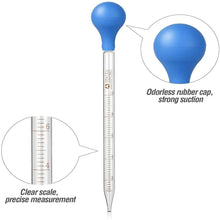 Load image into Gallery viewer, 3pcs 10ML 5ML 2ML Glass Graduated Pipettes Transfer Dropper for Liquid Essential Oil Fluid and Liquid Pipettors
