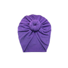 Load image into Gallery viewer, Infant Baby Headbands Solid Cotton Knot Turban Headband For Girls  Beanie Hat Headwear For Girls
