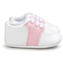Load image into Gallery viewer, Newborn Shoes Star First Walkers Kids Toddlers Lace Up PU Leather Soft Soles Sneakers 0-18 Months
