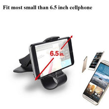 Load image into Gallery viewer, Black Strong Car Phone Holder Stand Adjustable Max 6.5 Inch For Mobile Phone Support
