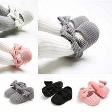 将图片加载到图库查看器，Baby Newborn Infant First Walker Leather Soft Sole Princess Bowknot Shoes Elegant Style Perfect Gift For Baby Girl

