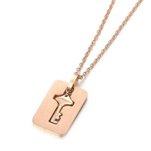 Load image into Gallery viewer, Fashion Concentric Lock Key Titanium Steel Stainless Steel Luxury Jewelry Bracelet and Necklace Couple Sets For Women

