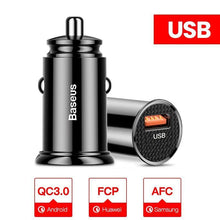 Load image into Gallery viewer, USB Car Charger Quick Charge 4.0 3.0 QC4.0 QC3.0 QC SCP 5A Type C PD Fast Car Chargers
