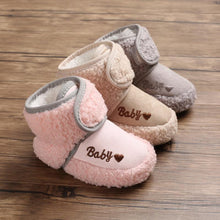 Load image into Gallery viewer, Newborn Soft Baby Boys Girls Toddler Shoes Comfortable Bottom Infant Shoes Warm Snow Boots
