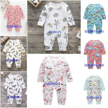 Load image into Gallery viewer, Baby Clothes Boys Girls Romper Floral Dinosaur Car Printed Long Sleeve Cotton Romper Kids Jumpsuit Playsuit For Kids
