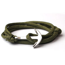 Load image into Gallery viewer, New Navy Blue Anchor Bracelet Men Friendship Anchor Bracelet Handmade Multi-layer Nylon Rope Chain Men And Women Jewelry
