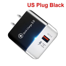 Load image into Gallery viewer, Fast Universal Portable Quick Charge 3.0 4.0 USB Charger 5V 3A Fast Charging Adapter Lightweight Mobile Phone Charger
