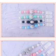 Load image into Gallery viewer, Handmade Animal Pendant Pacifier Clips Chain Nipple Holder for Infant Baby Pacifier
