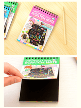 将图片加载到图库查看器，Kids Drawing Toys Scratch Paintings Magic Art Drawings Baby Educational Magic Books Child Birthday Gifts
