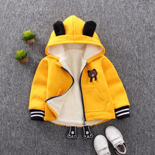 将图片加载到图库查看器，Winter Baby Warm Cotton Coat for Children Outerwear, Newborn Jacket For Infant Clothing For Boys and Girls In Bear Design For Autumn and Winter Season
