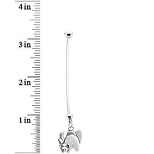 Load image into Gallery viewer, Mommy and Baby Elephant Pregnancy Belly Ring
