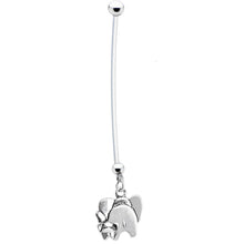 Load image into Gallery viewer, Mommy and Baby Elephant Pregnancy Belly Ring
