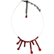 Load image into Gallery viewer, Handmade Vampire Kiss Choker Necklace Created with Crystals
