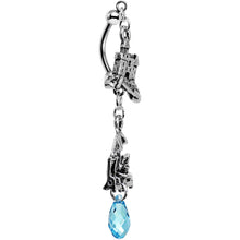 Load image into Gallery viewer, Beachy Keen Double Mount Belly Ring Created with Crystals
