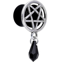 Load image into Gallery viewer, Pentagram Saddle Plug Set Created with Crystals 00G to 19mm
