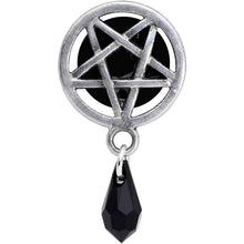 Load image into Gallery viewer, Pentagram Saddle Plug Set Created with Crystals 00G to 19mm
