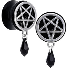 Load image into Gallery viewer, Pentagram Saddle Plug Set Created with Crystals 00G to 19mm
