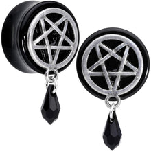 Load image into Gallery viewer, Pentagram Saddle Plug Set Created with Crystals 00G to 19mm
