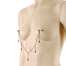 Load image into Gallery viewer, 5/8 Handmade Vamp Kiss Nipple Chain Created with Crystal
