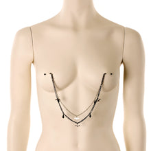 Load image into Gallery viewer, 5/8 Handmade Gone Batty Nipple Chain Created with Crystal
