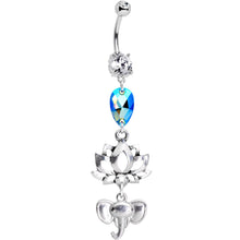 Load image into Gallery viewer, Handmade Zen Spirit Dangle Belly Ring Created with Crystals

