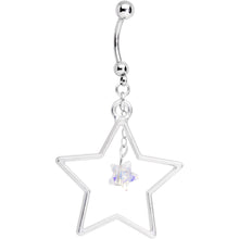 将图片加载到图库查看器，Handmade Starlight Dangle Belly Ring Created with Crystals
