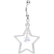 将图片加载到图库查看器，Handmade Starlight Dangle Belly Ring Created with Crystals

