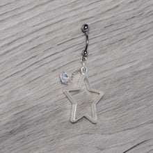 将图片加载到图库查看器，Handmade Starlight Dangle Belly Ring Created with Crystals
