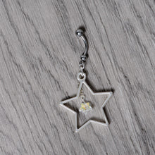 将图片加载到图库查看器，Handmade Starlight Dangle Belly Ring Created with Crystals
