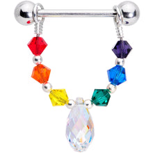 将图片加载到图库查看器，Handmade Gay Pride Nipple Shield Set Created with Crystals
