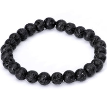 Load image into Gallery viewer, Handmade Lava Stone Turquoise Sagittarius Zodiac Bracelet Set of 2
