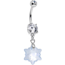 Load image into Gallery viewer, Limited Edition Snowflake Belly Ring Created with Crystals
