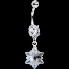 Load image into Gallery viewer, Limited Edition Snowflake Belly Ring Created with Crystals

