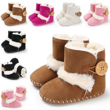 Load image into Gallery viewer, Fashion Comfortable Newborn Kid Baby Girl Boy Cute Snow Shoes Winter Warm Soft Boots Solid Cotton
