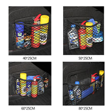Load image into Gallery viewer, Car Accessories Organizer Car Trunk Net Nylon SUV Auto Cargo Storage Mesh Holder Universal Automotive Luggage Bag Travel Pockets
