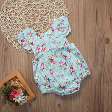 将图片加载到图库查看器，Girl Jumpsuits Girl Romper Infant Jumpsuits Sun suit Summer Clothes Outfits 0-18M For Girls In Floral Design
