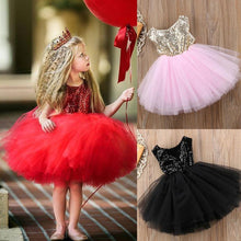 Load image into Gallery viewer, Fancy Wedding Dress Sleeveless Sequins Party Dress For Baby Girl Summer Dresses In Luxury New Elegant Design
