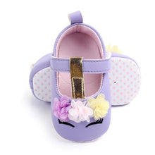 Load image into Gallery viewer, Baby Girls Flower Spring Autumn Luxury Leather Soft Sole Shoes High Quality Breathable And Flexible Baby Girl Shoe
