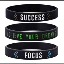 将图片加载到图库查看器，Silicone Wristband Rubber Band Motivational Bracelet For Men And Women Perfect Gift Jewelry Cool Style
